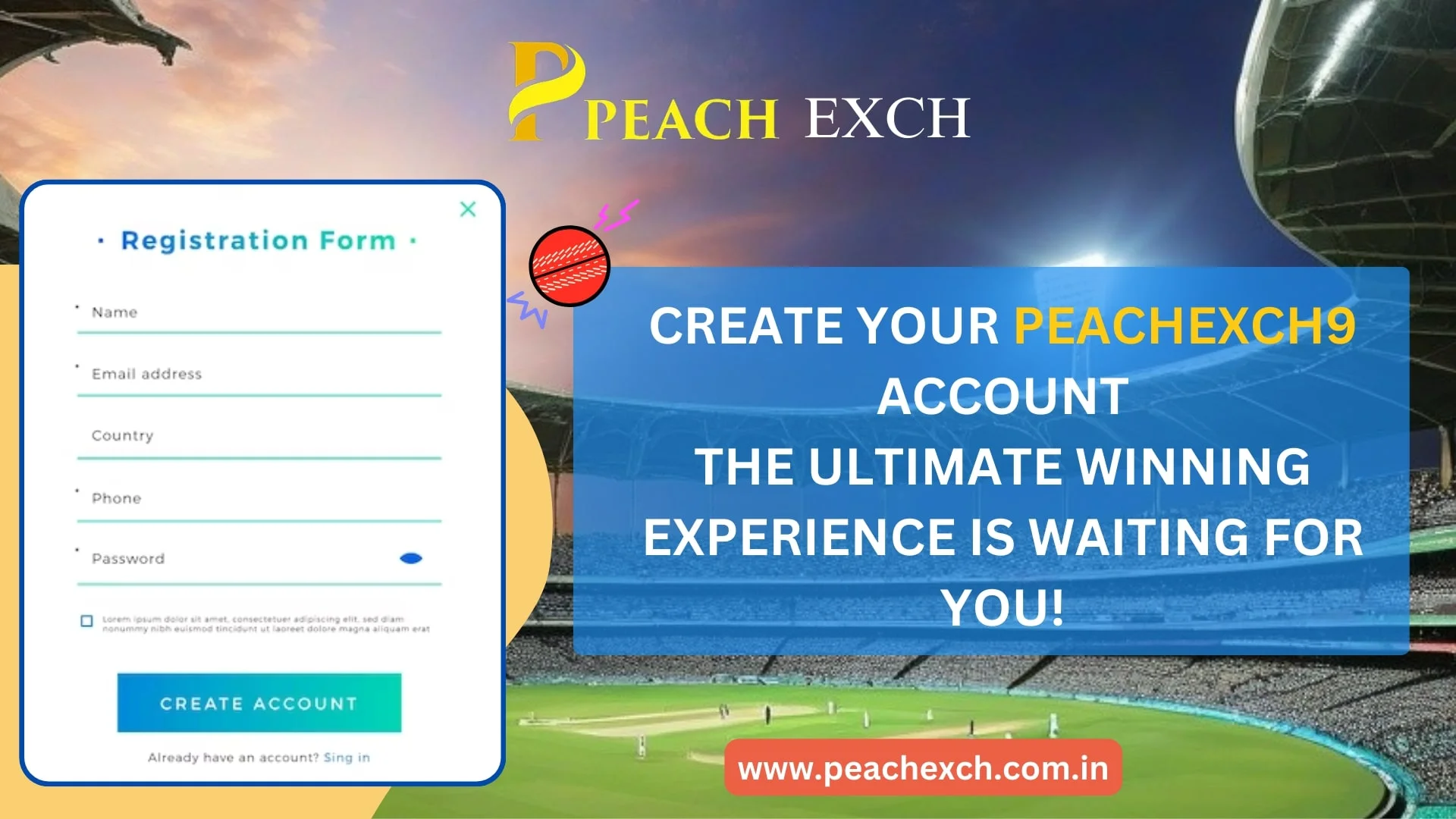 Peachexch Sign up